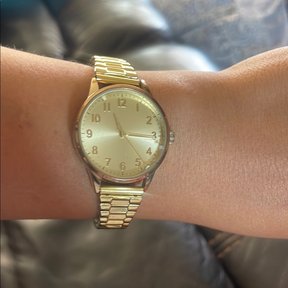 Gold-Tone Analog Watch